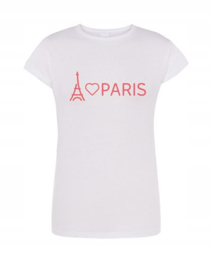 T-Shirt damski nadruk love Paris r.M