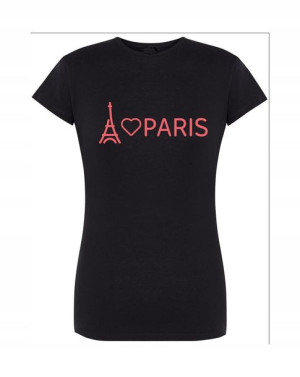 T-Shirt damski nadruk love Paris r.XXL