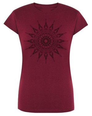 T-Shirt damski nadruk MANDALA SŁOŃCE r.M