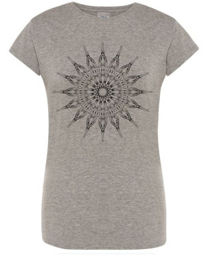 T-Shirt damski nadruk MANDALA SŁOŃCE r.XL