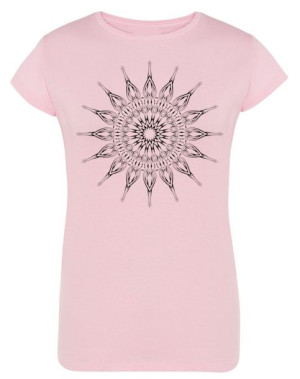 T-Shirt damski nadruk MANDALA SŁOŃCE r.XL