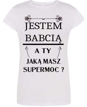 T-Shirt damski nadruk maska gazowa r.M