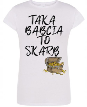 T-Shirt damski nadruk maska gazowa r.M
