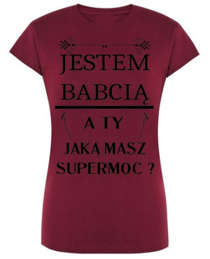 T-Shirt damski nadruk maska gazowa r.S