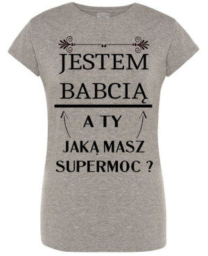 T-Shirt damski nadruk maska gazowa r.S