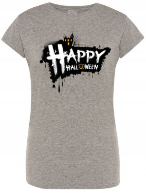 T-Shirt damski nadruk maska gazowa Rozm.L
