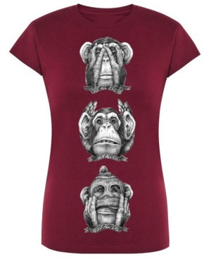 T-Shirt damski nadruk Małpa R.S