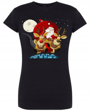 T-Shirt damski nadruk Mikołaj R.L