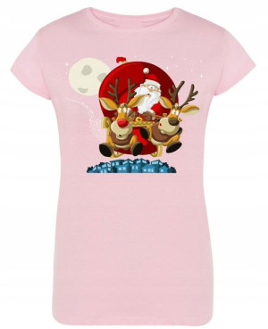 T-Shirt damski nadruk Mikołaj R.L