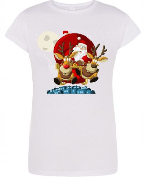 T-Shirt damski nadruk Mikołaj R.M