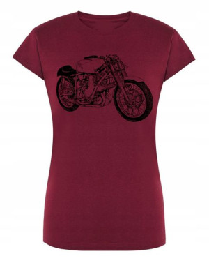 T-Shirt damski nadruk MOTOR MOTOCYKL r.M