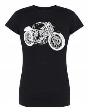 T-Shirt damski nadruk MOTOR MOTOCYKL r.XL