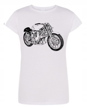 T-Shirt damski nadruk MOTOR MOTOCYKL r.XXL