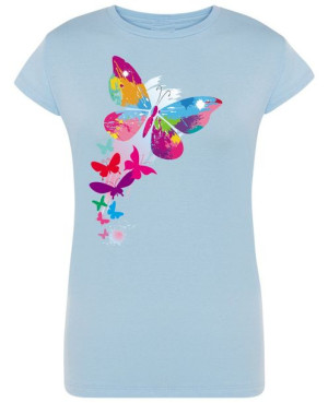 T-Shirt damski nadruk Motyl R.XL