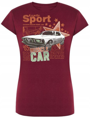 T-Shirt damski nadruk Muscle Car Rozm.XXL