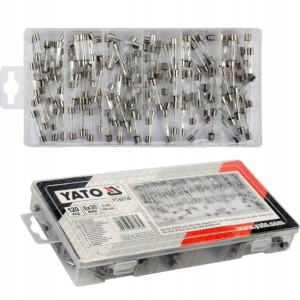 Yato Zestaw Bezpieczniki Szklane 6x30mm 120el Mix