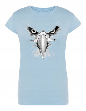 T-Shirt damski nadruk ORZEŁ GŁOWA r.M