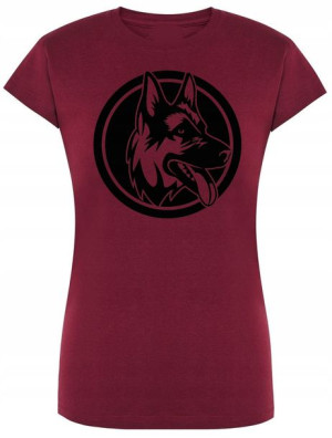 T-Shirt damski nadruk Owczrek Niemiecki Rozm.XL