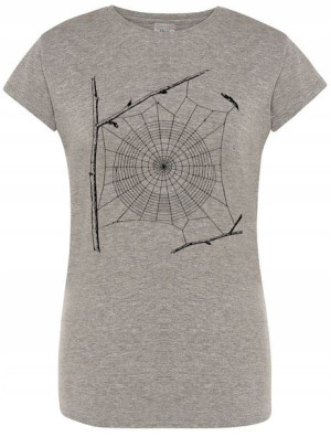 T-Shirt damski nadruk PAJĘCZYNA Rozm.L