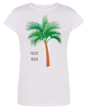 T-Shirt damski nadruk palma Pacific Beach R.L