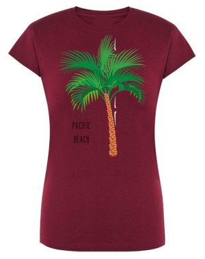T-Shirt damski nadruk palma Pacific Beach R.XXL