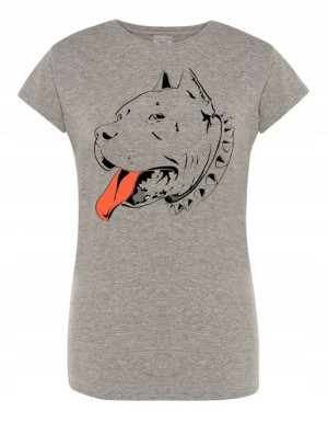 T-Shirt damski nadruk pies AMSTAF r.XXL