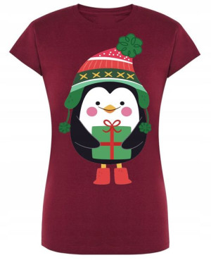 T-Shirt damski nadruk Pingwin R.L