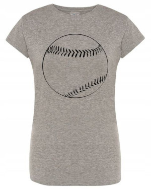 T-Shirt damski nadruk piłka Baseball r.XL