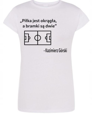 T-Shirt damski nadruk Piłkarski Motyw R.M