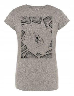 T-Shirt damski nadruk Poker Joker Rozm.S