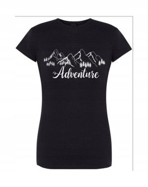 T-Shirt damski nadruk przygoda góry r.M