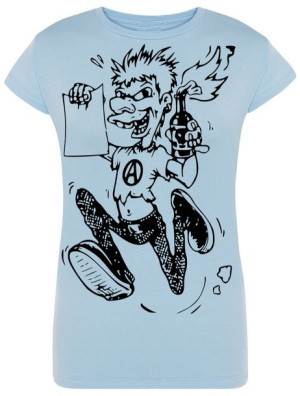 T-Shirt damski nadruk Punk Anarchia Rozm.L