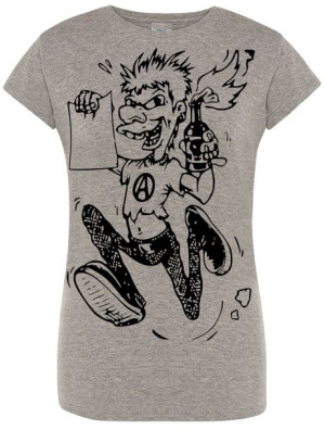 T-Shirt damski nadruk Punk Anarchia Rozm.M