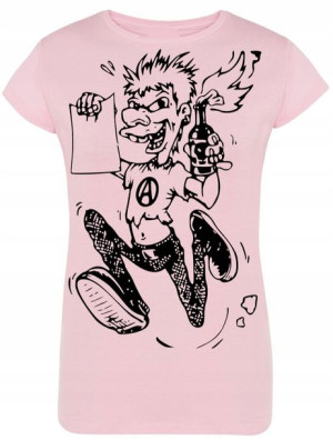 T-Shirt damski nadruk Punk Anarchia Rozm.S