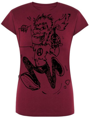 T-Shirt damski nadruk Punk Anarchia Rozm.XL