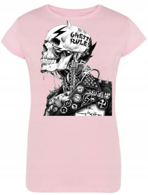 T-Shirt damski nadruk Punk Czaszka Rozm.XXL