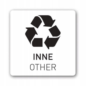 recykling INNE naklejka 120x120 PL/EN