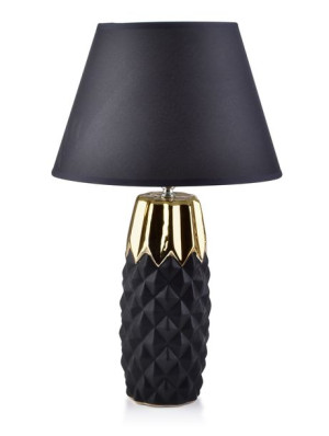 LARA LAMPA h52x12cm złoto-czarny mat