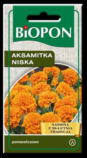 Aksamitka Niska Pomarańczowa Biopon Nasiona