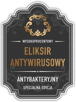 ELIKSIR ANTYWIRUSOWY – etykiety na nalewkę 10szt.