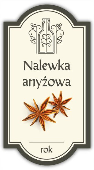 Nalewka ANYŻOWA – etykieta na butelkę 1 szt.