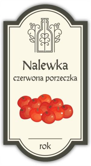 Nalewka CZERWONA PORZECZKA - etykieta 10szt.