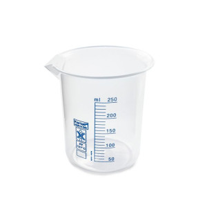 Zlewka polipropylenowa z malowaną podziałką 250ml
