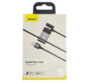 Baseus Kabel USB C HUB ładowarka Przedłużka 1,5m 2x USB