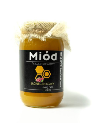 Miód Słonecznikowy Malinowy Bartnik 1 kg
