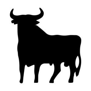 Naklejka GIEŁDA BYKI BULLS na auto 10 cm
