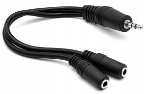 rozgałęziacz trójnik wt / 2 gn mini jack 3,5 stereo HQ