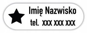 Naprasowanki imienne dla dzieci v33, 32 szt.