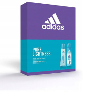 Adidas Pure Lightness zestaw woda toaletowa spray 75ml + dezodorant spray