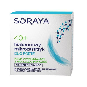 Soraya Hialuronowy Mikrozastrzyk Duo Forte 40+ krem wypełniający zmarszczki